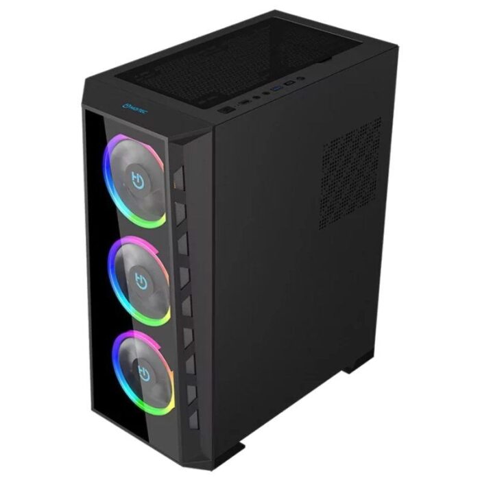 Caja Gaming Semitorre Hiditec MH12 GLASS