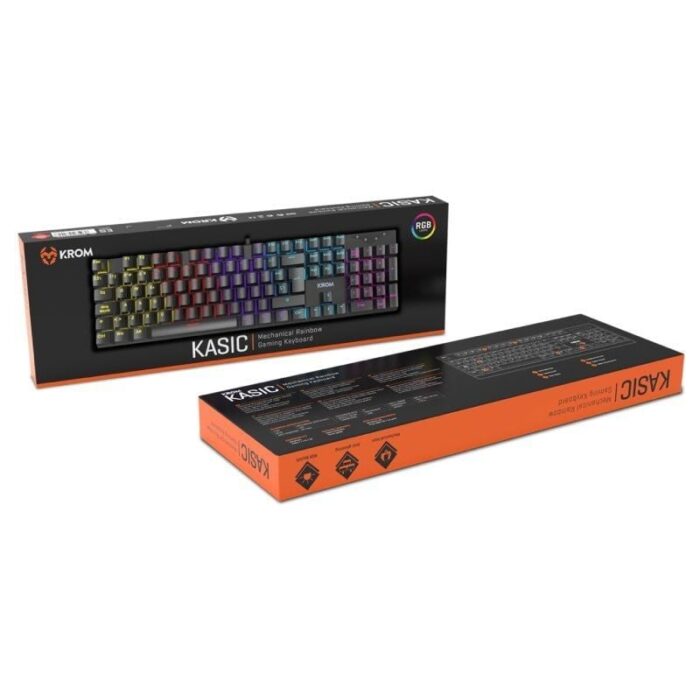 Teclado Gaming Mecánico Krom Kasic/ Negro