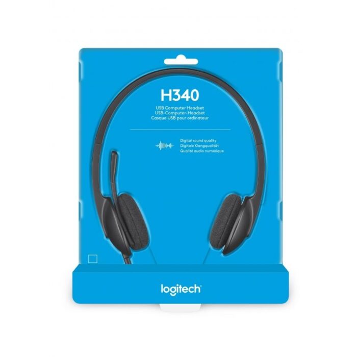 Auriculares Logitech H340/ con Micrófono/ USB/ Negros