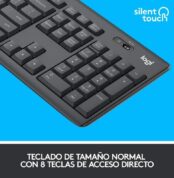 Teclado y Ratón Inalámbricos Logitech Silent Touch MK295/ Grafito