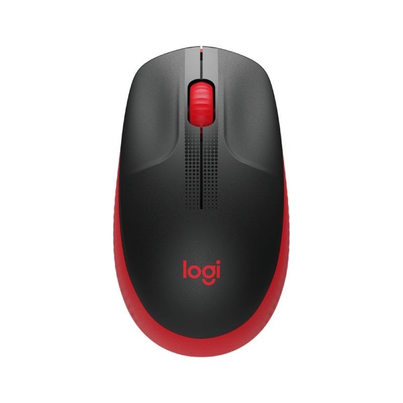 Ratón Inalámbrico Logitech M190/ Hasta 1000 DPI/ Rojo