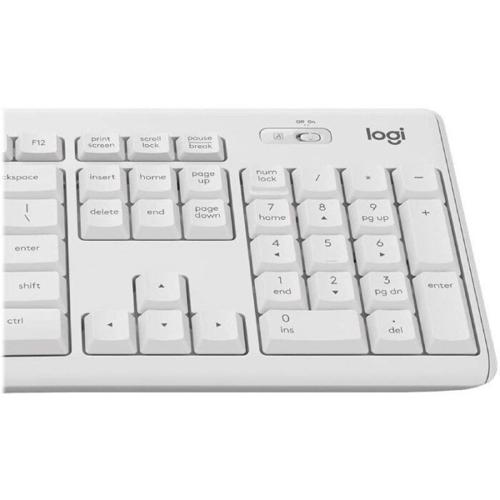 Teclado y Ratón Inalámbricos Logitech Silent Touch MK295/ Blanco