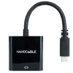 Cable Conversor Nanocable 10.16.4101-BK/ USB Tipo-C Macho - VGA Hembra