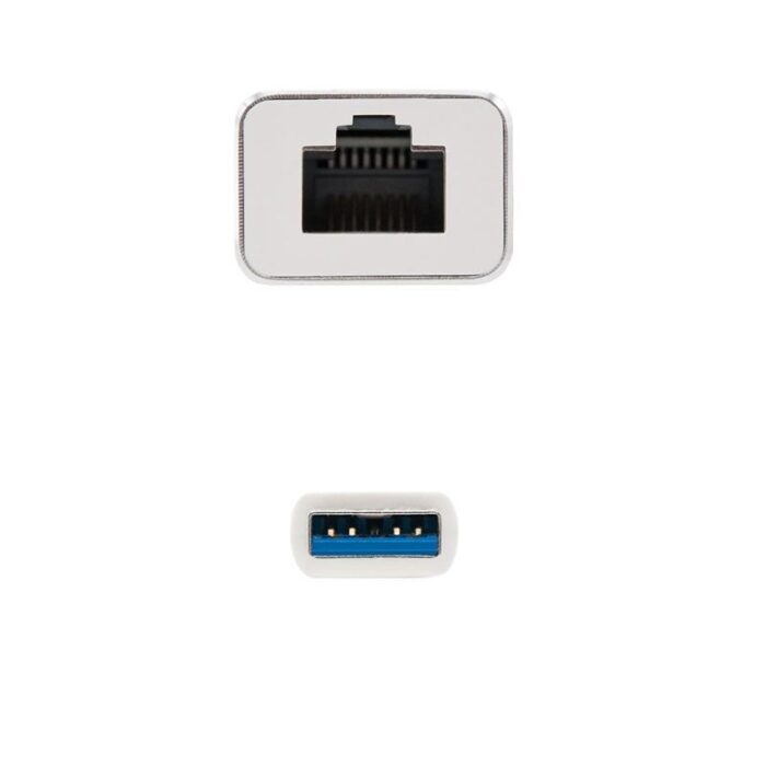 Adaptador USB 3.0 - RJ45 Nanocable 10.03.0401/ 1000Mbps