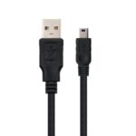 Cable USB 2.0 Nanocable 10.01.0402/ USB Macho - MiniUSB Macho/ 1.8m/ Negro