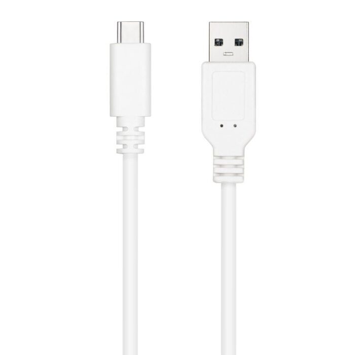 Cable USB 2.0 Nanocable 10.01.2101-L150-W/ USB Tipo-C Macho - USB Macho/ 1.5m/ Blanco