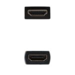 Cable Alargador HDMI Nanocable 10.15.1012/ HDMI Macho - HDMI Hembra/ 2m/ Negro