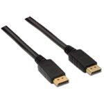 Cable DisplayPort 1.2 4K Nanocable 10.15.2302/ DisplayPort Macho - DisplayPort Macho/ 2m/ Negro