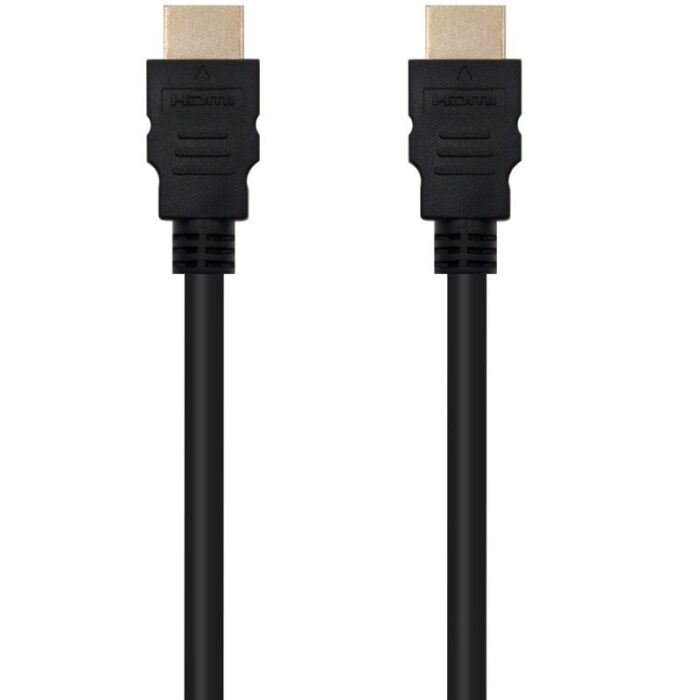 Cable HDMI 2.0 4K Nanocable 10.15.3802/ HDMI Macho - HDMI Macho/ 2m/ Negro