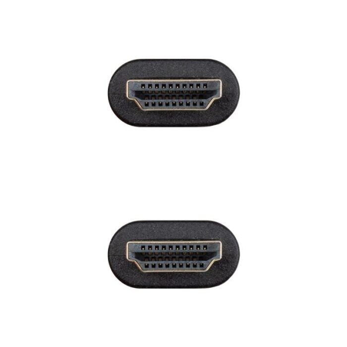 Cable HDMI 2.0 4K CCS Nanocable 10.15.3900/ HDMI Macho - HDMI Macho/ 50cm/ Negro