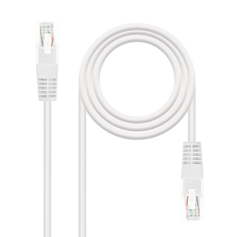 Cable de Red RJ45 UTP Nanocable 10.20.0401-W Cat.6/ 1m/ Blanco