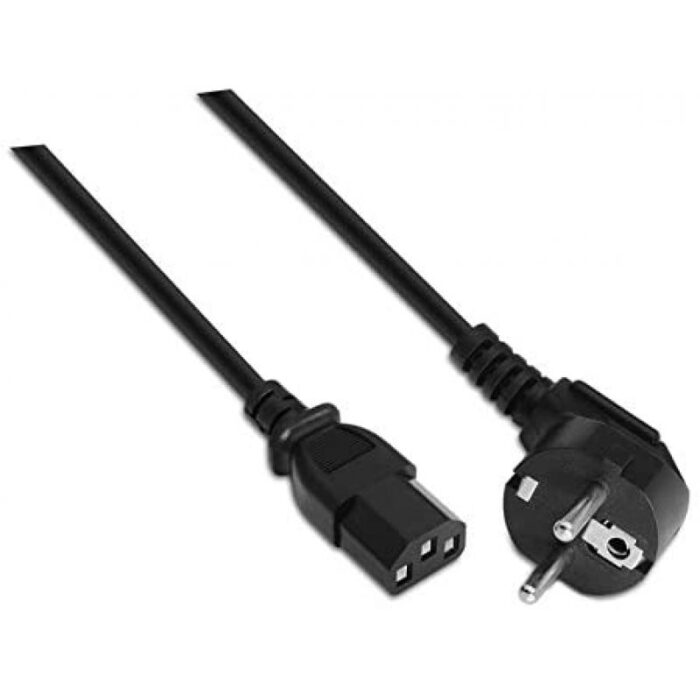 Cable Alimentación Nanocable 10.22.0103/ Schuko Macho - C13 Hembra/ 3m/ Negro