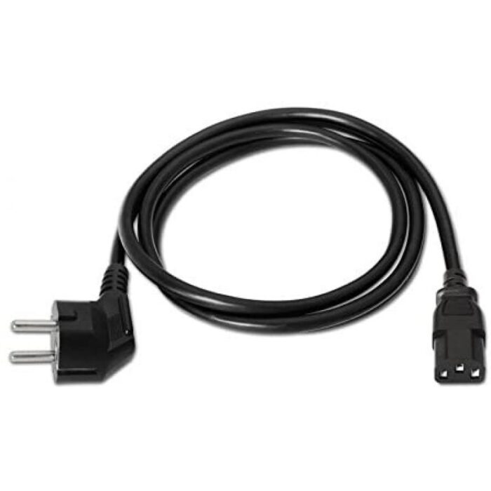 Cable Alimentación Nanocable 10.22.0103/ Schuko Macho - C13 Hembra/ 3m/ Negro