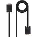 Cable SVGA Nanocable 10.15.1302/ VGA Macho - VGA Macho/ 1.8m/ Negro