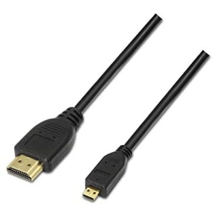 Cable Micro HDMI Nanocable 10.15.3501/ HDMI Macho - Micro HDMI Macho/ 0.8m/ Negro