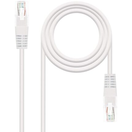 Cable de Red RJ45 UTP Nanocable 10.20.0110-W Cat.5/ 10m/ Blanco