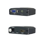 Conversor Nanocable 10.16.2101-BK/ HDMI Hembra - VGA Hembra/ Jack 3.5 Hembra/ 15cm/ Negro