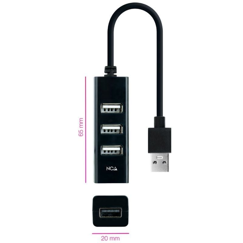 Hub USB 2.0 Nanocable 10.16.4404/ 4xUSB