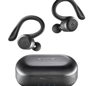 Auriculares Deportivos Bluetooth NGS Ártica Jogger con estuche de carga/ Autonomía 10h/ Negros