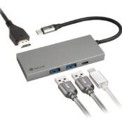 Docking USB Tipo-C NGS WonderDock4 Pro/ 2xUSB/ 1xUSB Tipo-C DP/ 1xHDMI