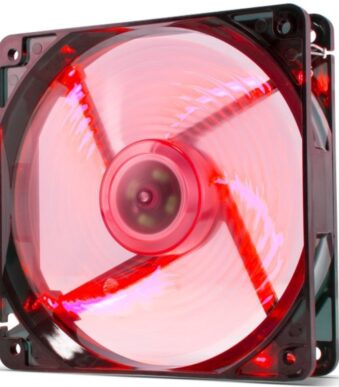 Ventilador Nox Coolfan 120 LED/ 12cm/ Rojo