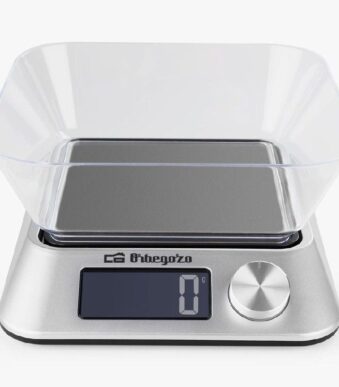 Báscula de Cocina Electrónica Orbegozo PC 1030/ hasta 5kg/ Plata