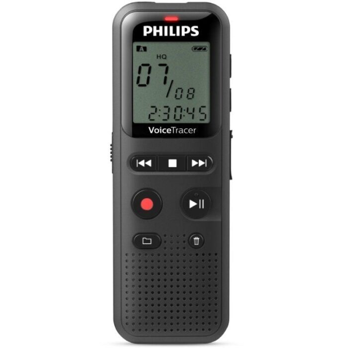 Grabadora de Voz Philips VoiceTracer DVT1160/ 8kHz/ Negro