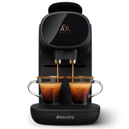 Cafetera de Cápsulas Philips L'Or Barista Sublime LM 9012/40/ Compatible cápsulas Nespresso y L'OR/ Azul y Negra