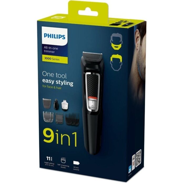 Cortapelos Multigroom Series 3000 Philips MG3740 con Batería/ 9 Accesorios