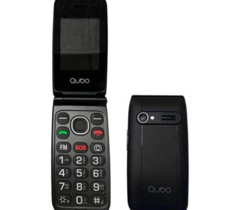 Teléfono Móvil Qubo NEONW-SOS para Personas Mayores/ Negro