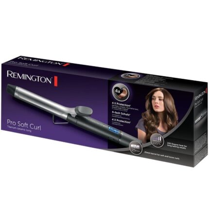 Rizador para el Pelo Remington Pro Soft Curl CI6525/ Negro y Plata