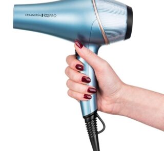 Secador Remington Shine Therapy Pro AC9300/ 2200W/ Iónico/ Negro y Azul