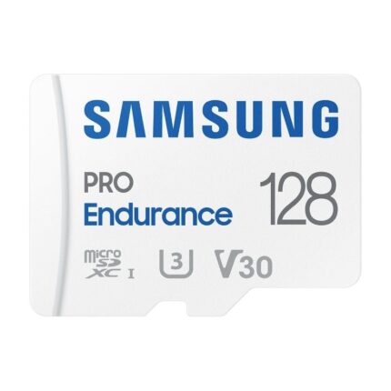 Tarjeta de Memoria Samsung Pro Endurance 128GB microSD XC con Adaptador/ Clase 10/ 100MBs