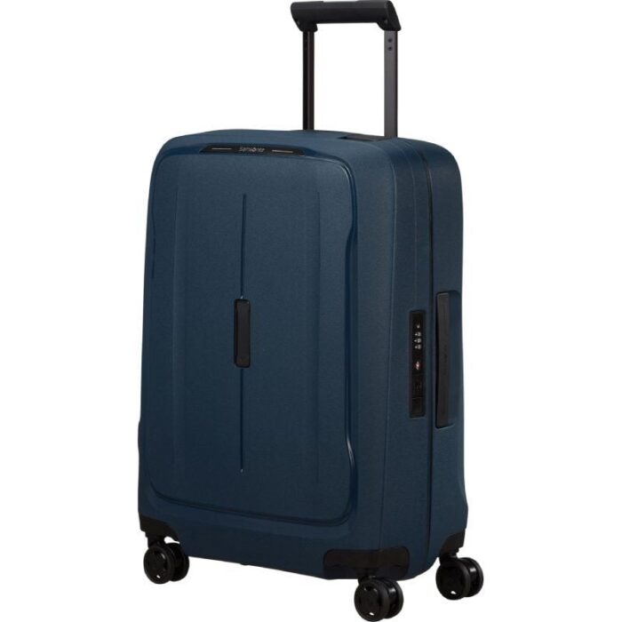 Maleta de Cabina Samsonite Essens Spinner 55cm/ 55x40x20cm/ 4 Ruedas/ Azul Medianoche