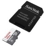 Tarjeta de Memoria SanDisk Ultra 64GB microSD XC con Adaptador/ Clase 10/ 100MB/s