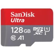 Tarjeta de Memoria SanDisk Ultra 128GB microSD XC con Adaptador/ Clase 10/ 140MBs