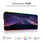 Alfombrilla Subblim SUBMP-02RGB11 LED RGB Montaña XL/ 800 x 300 x 4 mm