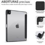 Funda Subblim Clear Shock Case para iPad Pro 11" 2024 M4/ Negra