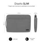 Funda Subblim Urban Laptop Sleeve para Portátiles hasta 15.6"/ Gris