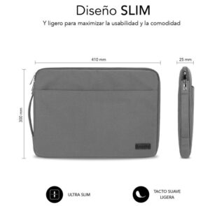 Funda Subblim Urban Laptop Sleeve para Portátiles hasta 15.6"/ Gris