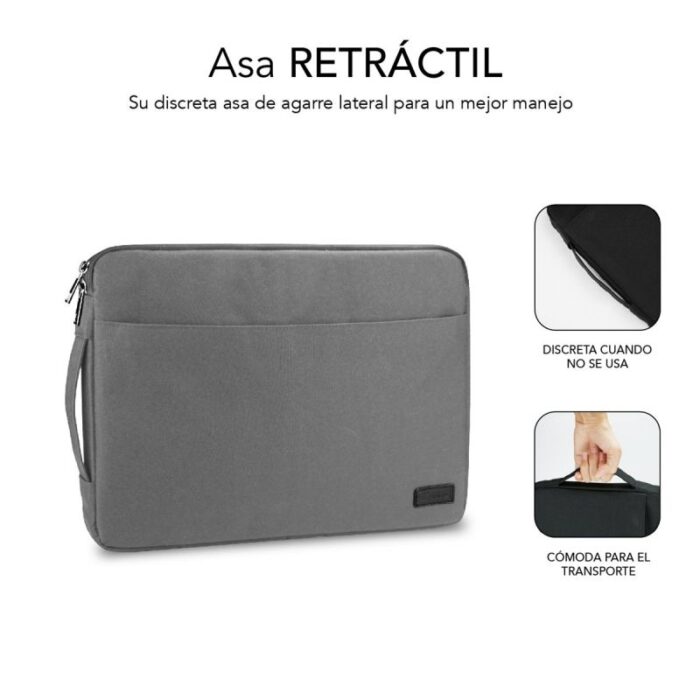 Funda Subblim Urban Laptop Sleeve para Portátiles hasta 15.6"/ Gris