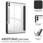 Funda Subblim Clear Shock para Tablet Samsung S9+/ FE 12.4"/ Negra