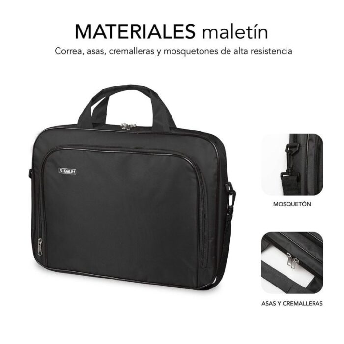 Maletín Subblim Oxford para Portátiles hasta 14"/ Negro