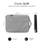 Maletín Subblim Advance Laptop Sleeve para Portátiles hasta 14"/ Gris