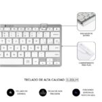 Teclado y Ratón Inalámbrico Subblim OCO010 Combo Multidispositivo Compacto/ Plata