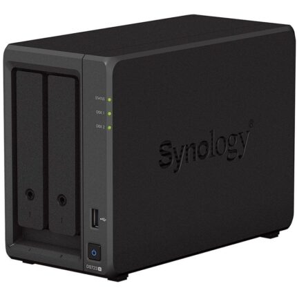 NAS Synology Diskstation DS723+/ 2 Bahías 3.5"- 2.5"/ 2GB DDR4/ Formato Torre