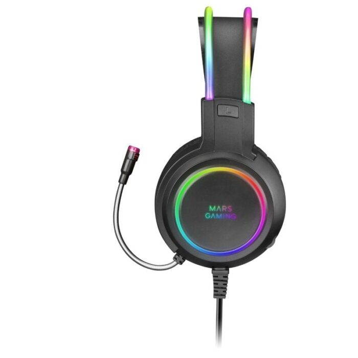 Auriculares Gaming con Micrófono Mars Gaming MHRGB/ Jack 3.5/ Negros