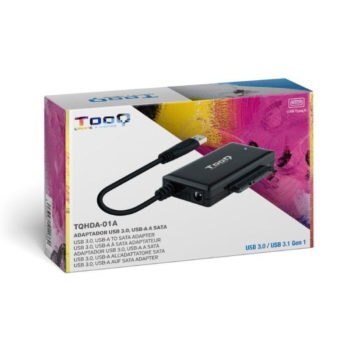 Adaptador para Discos Duros 2.5"/3.5" Tooq TQHDA-01A/ USB 3.0 Macho - SATA