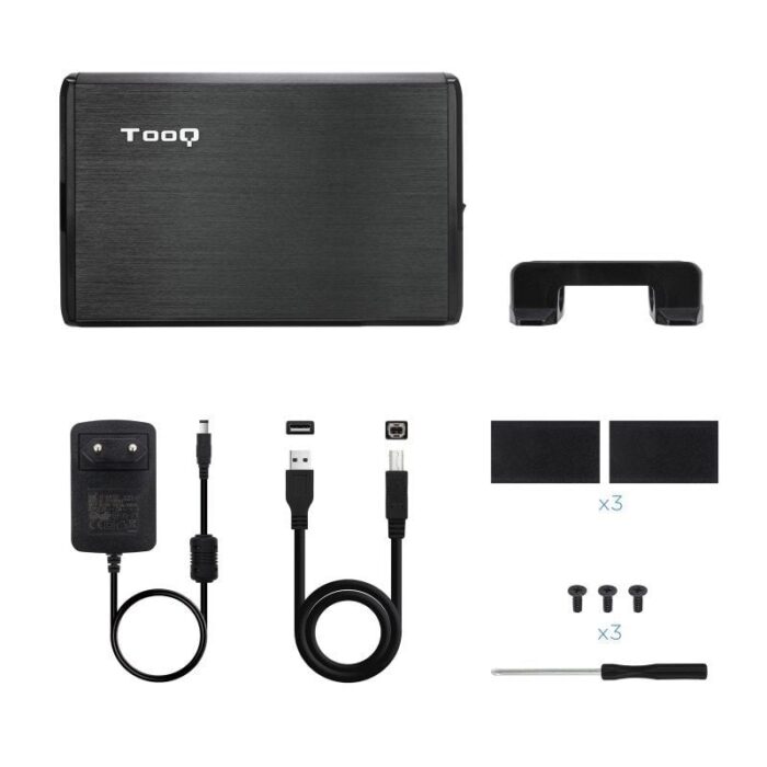 Caja Externa para Disco Duro de 3.5" TooQ TQE-3509B/ USB 2.0