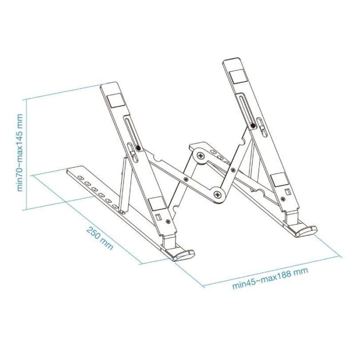 Soporte TooQ TQLRS0033-AL para Portátiles hasta 15"/ Plata